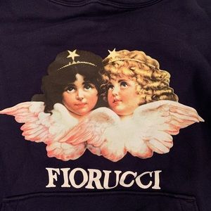 Fiorucci vintage angels hoodie navy S